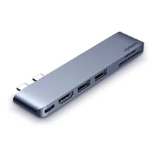 Hub Para Macbook Pro Air Dual Usb C 6 En1 Hdmi Thunderbolt 3