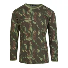 Camiseta Manga Longa Camuflada Exército Br Eb Camuflado Top 