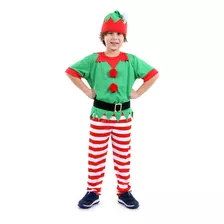 Fantasia Duende Masculino Infantil - Natal