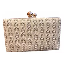 Bolsa De Mão Clutch Palha Casamento Madrinha Feminina