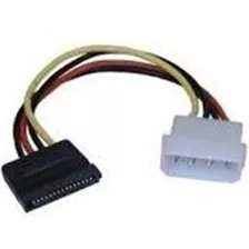 Cabo Força Adaptador Fonte Ide Molex 4 Pinos Sata Hd Dvd Dvr