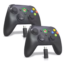 Kit 2 Controle Sem Fio Recarregável Para Xbox 360 Computador