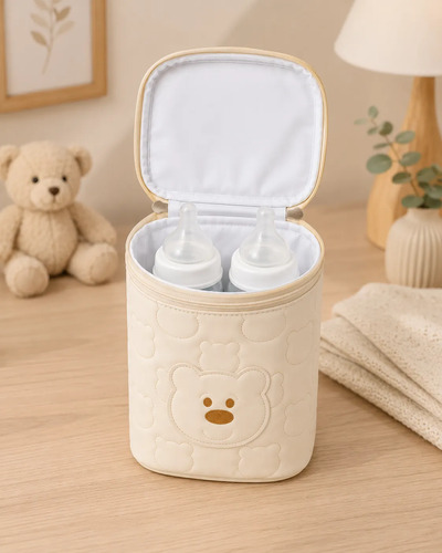 Porta Mamadeira Termica Urso Para Bebes Urso Marfin