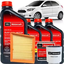 Kit Troca De Oleo 5w20 Motorcraft + Filtros De Óleo E Ar - Ford New Ka 1.0 12v 3 Cilindros E 1.5 16v Sigma Após 2014