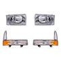 2 Faros + 2 Cuartos Depo F-350 Super Duty 2002 A 2004