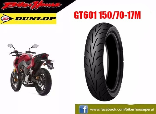 Llanta Dunlop Gt-601 150/70-r17- Para Moto Honda Cb190