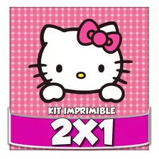 Kit Imprimible Hello Kitty 100% Editable Cotillon Cumpleaños