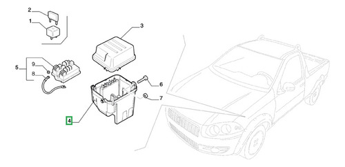 Caja Fusibles Idea Adventure 5p Fiat 07/10 Foto 3