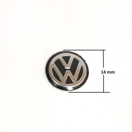 Emblemas Logos De Llave Volkswagen 14 Mm (2 Unidades) Foto 2