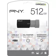 Pny Unidad Flash Usb 3.0, 512 Gb, Negro