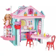 Barbie Club Chelsea Casa Con Ascensor +10 Accesorios, Mattel