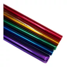 Papel Celofán Colores Surtidos X 5 Hojas-( 90 X 55 Cm )-