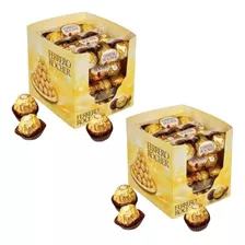 Kit Chocolate Bombom Ferrero Rocher 48 Unidades - 2 Caixas