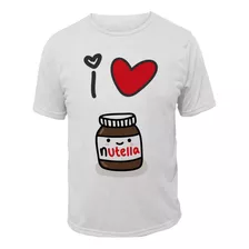 Camiseta I Love Nutella Tumblr Camisa Blusa