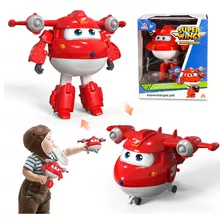 Super Wings Juguetes Transformadores De Avión Jett De 5 Pu.