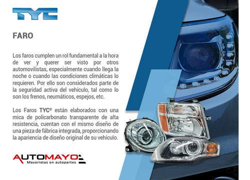 (2) Faros Delanteros C/ajuste Tyc Explorer Sport Ford 01-04 Foto 4