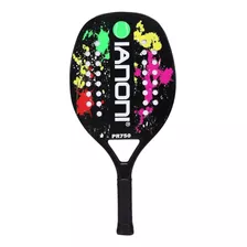 Raquete Beach Tennis Ianoni Fibra Carbono Profissional 