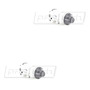 2 Sets Herrajes Tambor Tras Para Hyundai Elantra 92/95 Ho