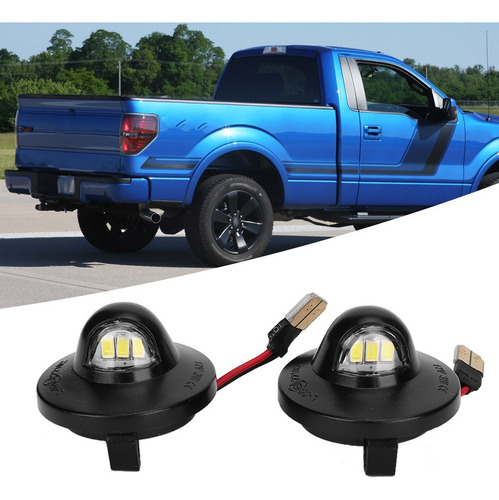 2 Pzs Luces De Matrcula Ledpara Ford F-250 F-350 1990-1999 Foto 3