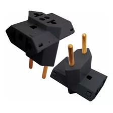 Adaptador Tomada Padrão Benjamin T 3 Saidas 10/20a Preto