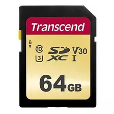 Trasciende Ts64gsdc500se Tarjeta De Memoria Sd 64 Gb Uhsi U3