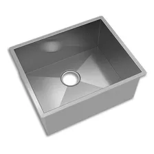 Cuba De Embutir Cozinha Lr50 50x40x23cm Escovado Mekal Cor Inox