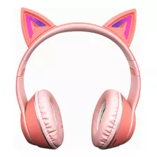 Auriculares Vincha Inalámbricos Plegables Orejas De Gato Led