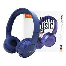 Fone De Ouvido Sem Fio Bluetooth Headset Wireless Anti-ruído Cor Azul