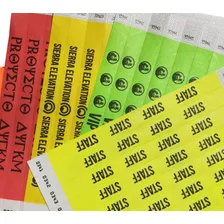 100 Brazaletes Tyvek Para Eventos, Fiestas, Xv Años Pulseras