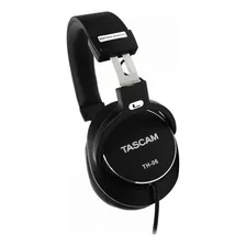 Auriculares Con Cable Tascam Th-06 Monitoring Bass Xl, Color Negro