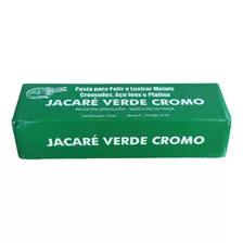 Pasta Jacaré Verde Cromo 400g