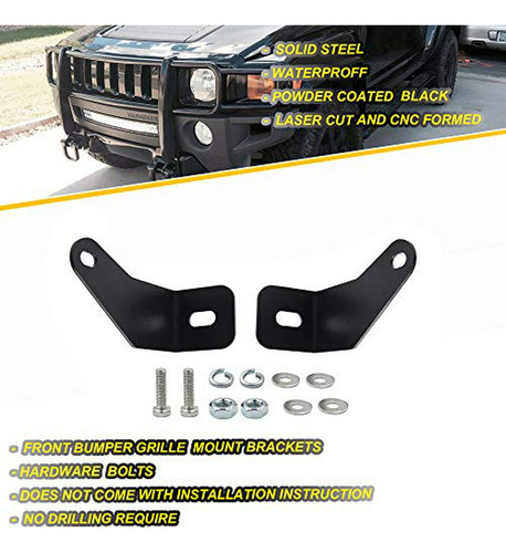 Barras De Luz - Dasen Compatible With Hummer H3-h3t Front Lo Foto 5