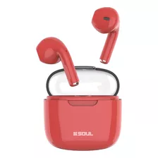 Auriculares Bluetooth Soul - Tws Cero 5hs Autonomia Color Naranja Color De La Luz Rojo