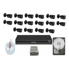 Kit 16 Câmeras Vhd 1220b G6 Black Full Hd Mhdx3116 Intelbras