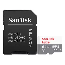 Cartão Sandisk 64gb/100mbs Ultra Microsdxc Uhs-i