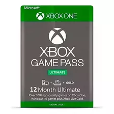 Gamepass Ultimate 12 Meses- Xbox Series X S , One, Pc E Tv