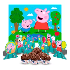 Kit Festa Completo 107pçs Decoração Peppa Pig Aniversário