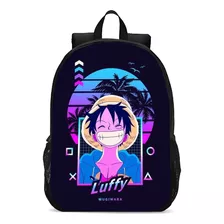 Mochila Escolar Infantil Luffy Chapéu De Palha Anime