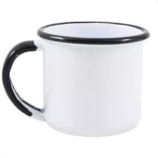 Caneca Ágata Esmaltada Nro 6 Ewel 160ml Branco