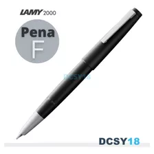 Caneta Tinteiro Lamy 2000 Black Makrolon Piston System Fina