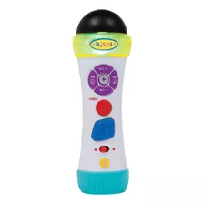 Brinquedo Musical Microfone Canta E Grava Buba Baby