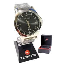 Relógio Technos Classic Steel 2115lal/0p Prata 46mm