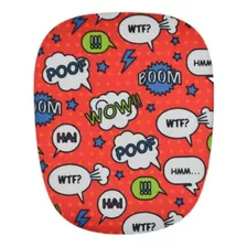 Mouse Pad Geek Neoprene Jogo Comics Clássico Reliza Mousepad Cor Preto