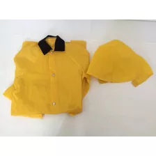 Poncho Impermeable Amarillo Y Negro