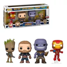 Iron Man Captain America Thanos Groot 4 Funko Pop Avengers