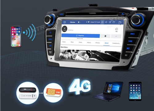 Hyundai Ix35 Android Gps Wifi Carplay Bluetooth Radio Dvd Cd Foto 6