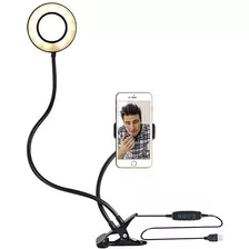 Aro A Led Con Brazo Flexible Y Clip Sujetador 12w Tbcin