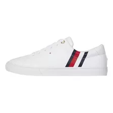 Tenis Tommy Hilfiger Blancos Mujer Stripe Sneaker Fw0fw05810