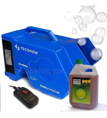 Máquina De Burbujas Bubble Master + Liquido/control Tecshow
