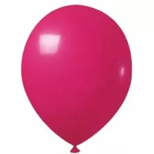 Balão Bexiga Liso Decoração 11 Pol C/50 Un Rosa Fucsia